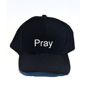 Unisex Pray Embroidered Hat Black Style Fashion Cool Casual Faith Religious Insp